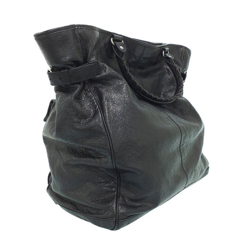 Balenciaga Cube Pocket Shoulder Bag black distressed leather - Picture 2 of 9